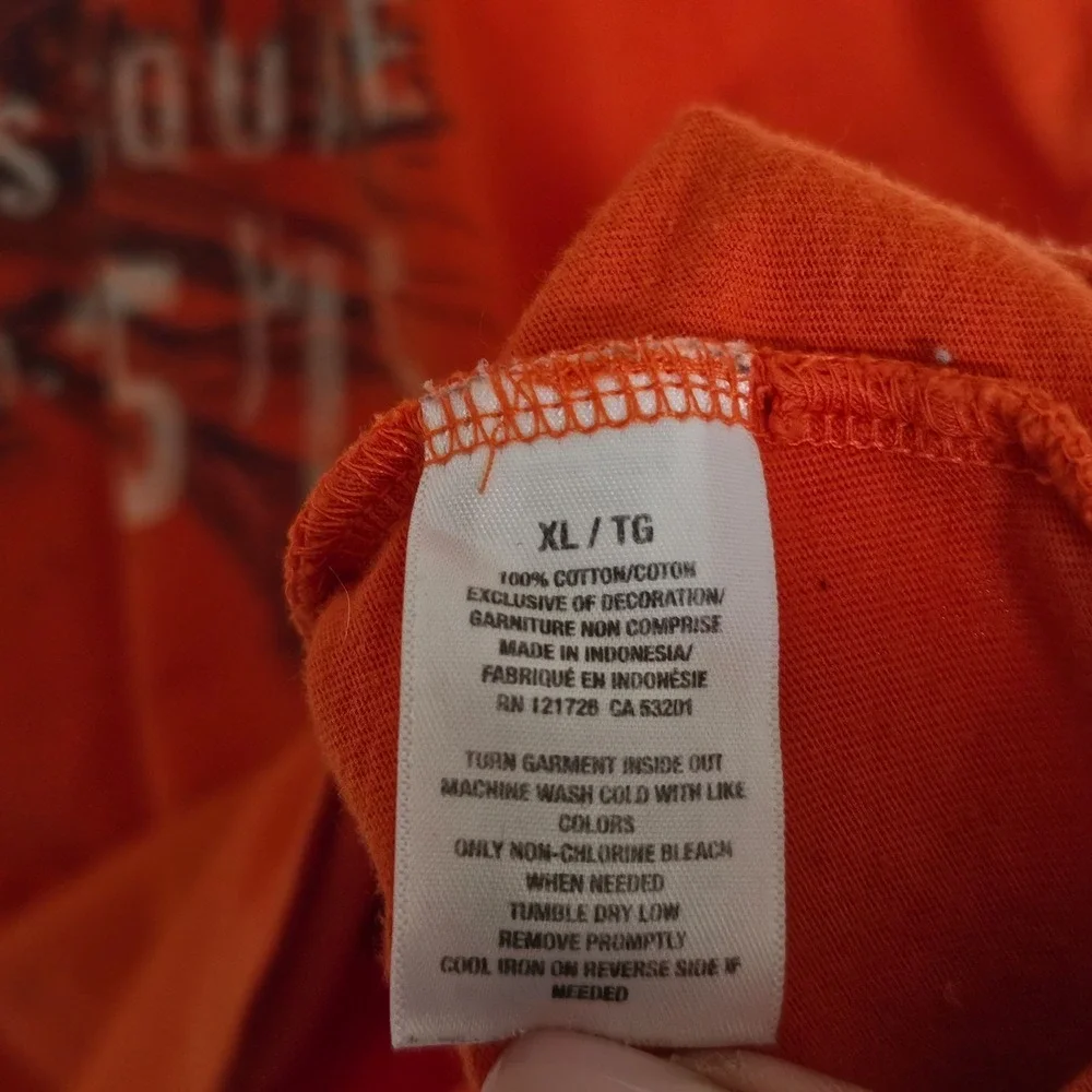 Vintage Y2K 90s Aeropostale T-Shirt Mens Size XL Orange NYC Times Square Graphic